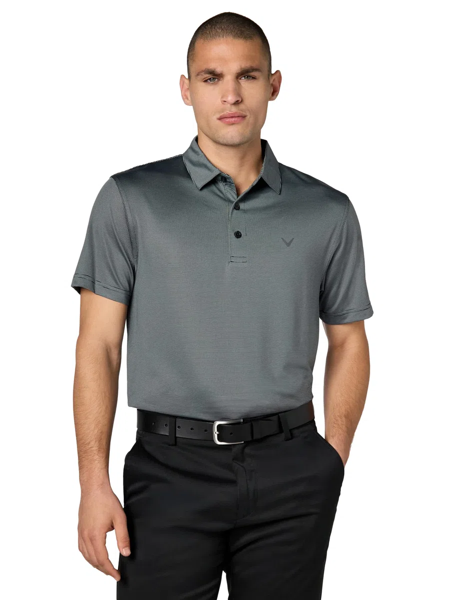 Callaway Pro Spin - Camisa de Golf de Manga Corta de Línea Fina (Grande, Alta Y Regular) Polo Hombre (Pack de 1)