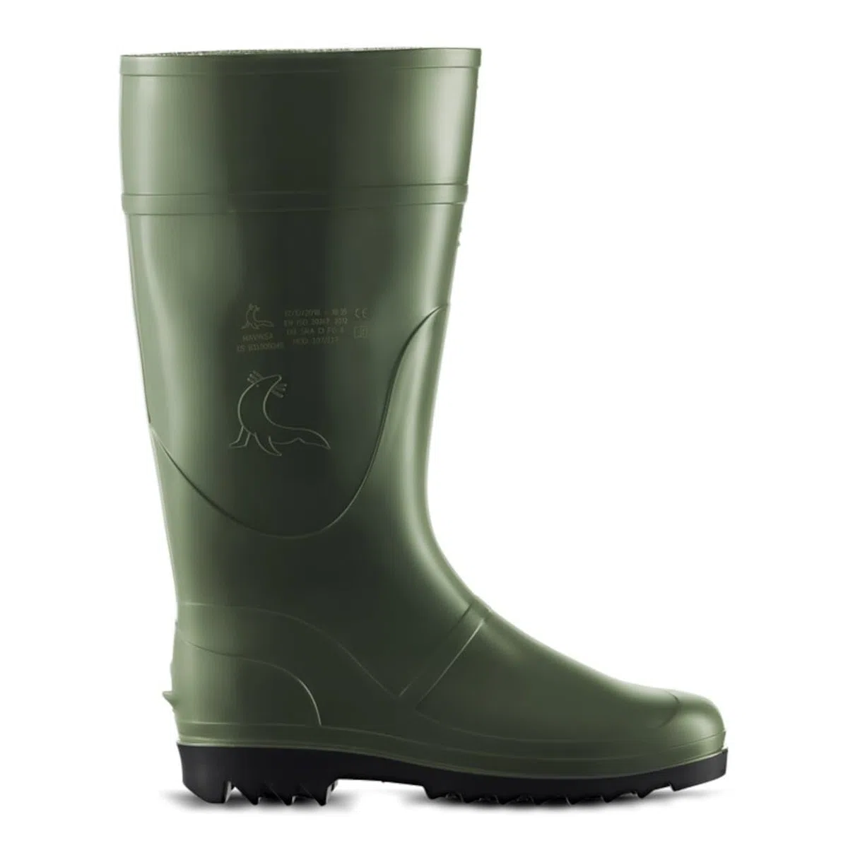Bota alta de agua Foca Oliva 107