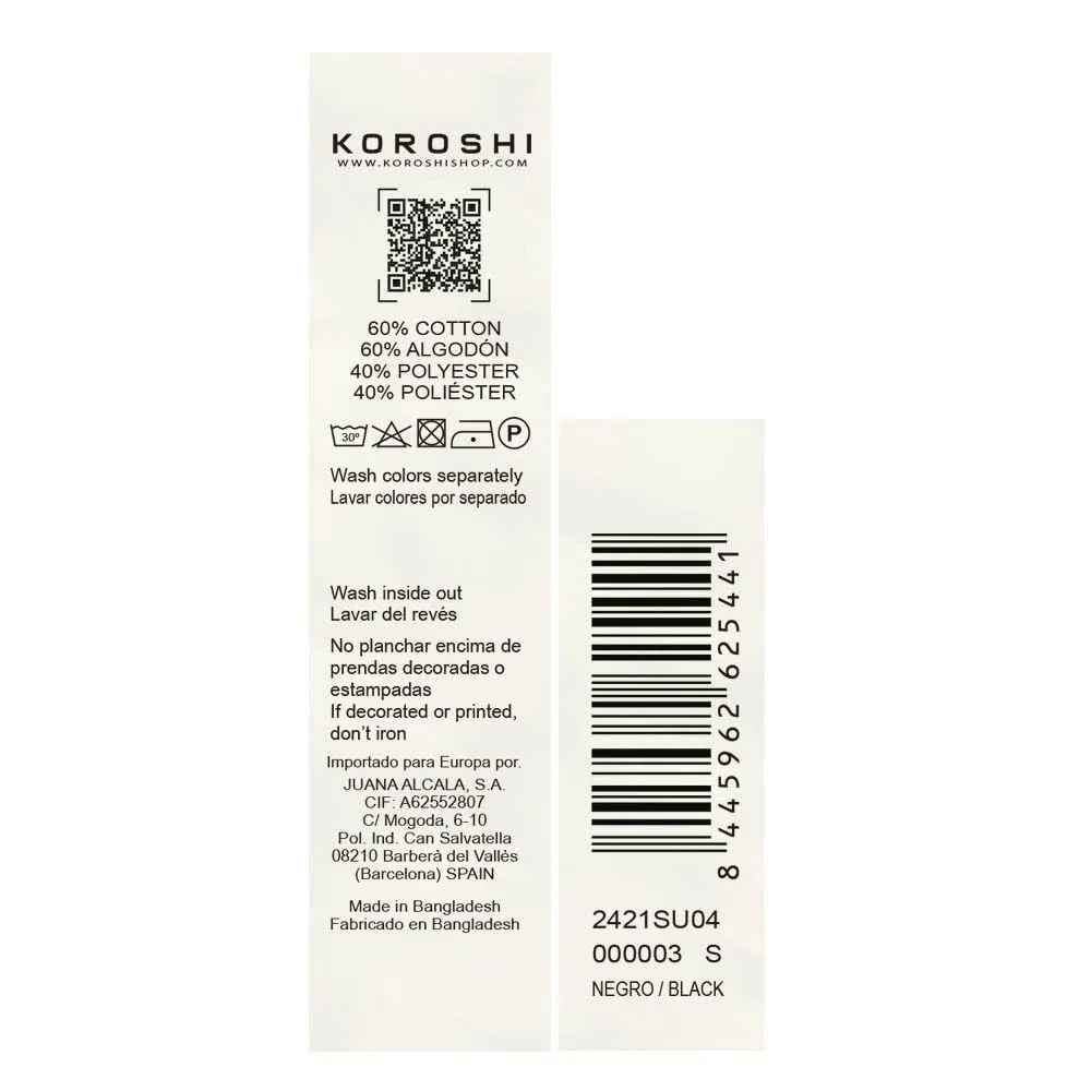 Koroshi Sudadera manga larga con capucha hombre
