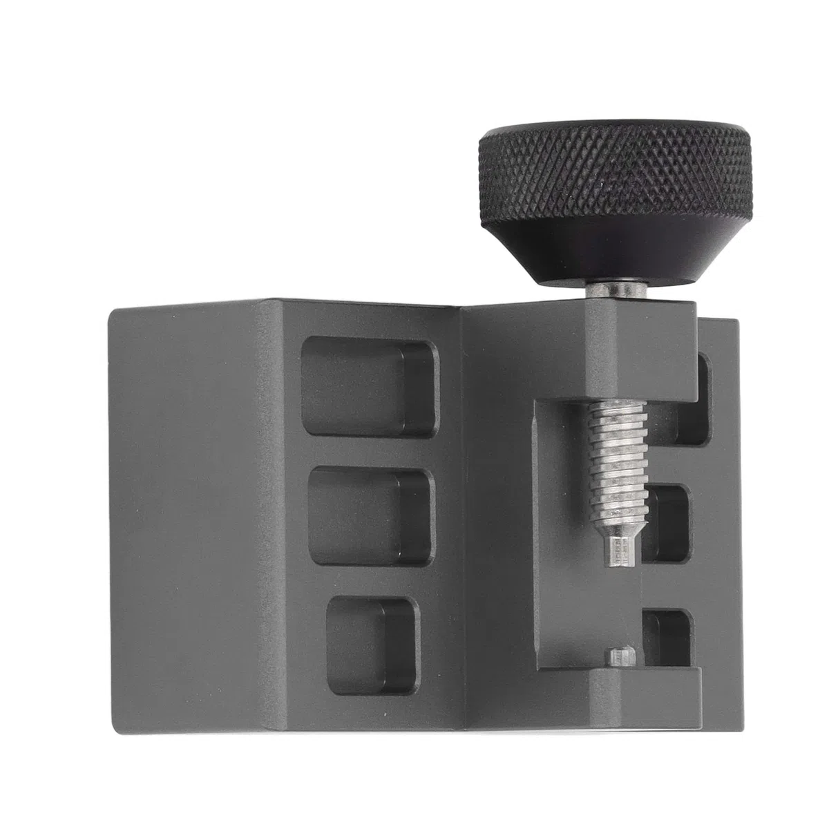 Omabeta Juego de Prensa de Hebilla de Reloj, Herramienta de Aleación de Aluminio de Primera Calidad para Ajuste de Correa, Kit de Reparación para el Hogar, 1 Herramienta, 6 Moldes
