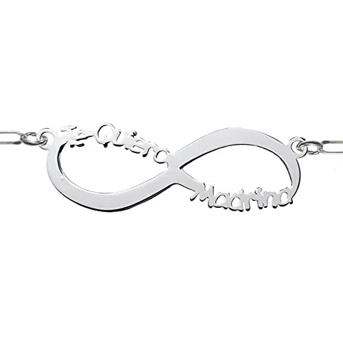 Collar Infinito Te Quiero Madrina Plata de Ley - Regalos para madrinas