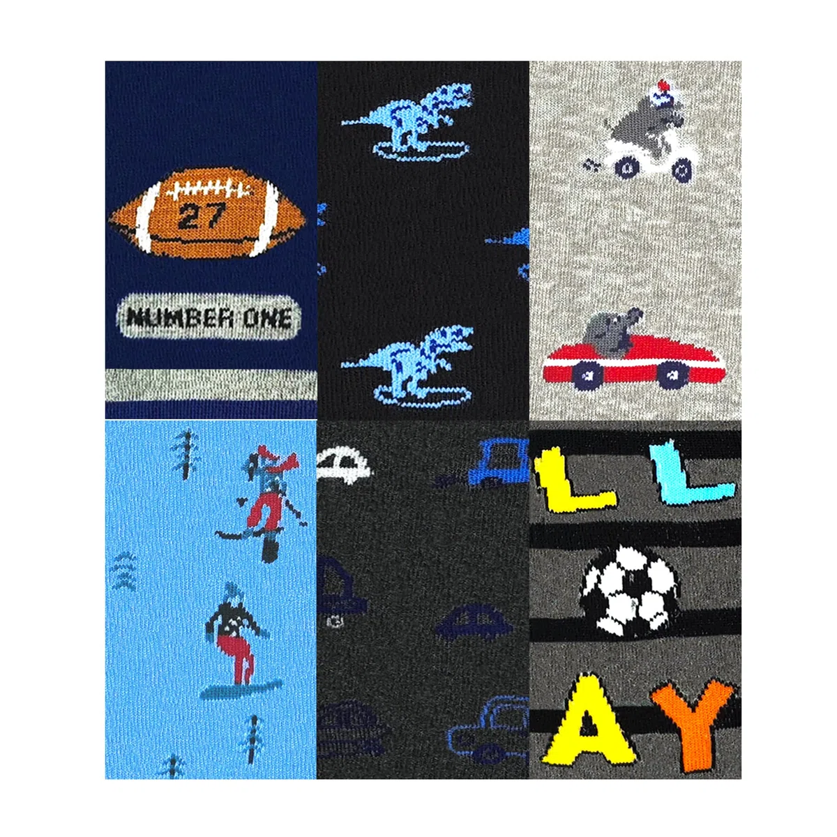 MRCC Pack de 6 leotardos de punto para niños, de algodón fino 12777 Pack de 6 unidades modelo 1. 104/116 cm