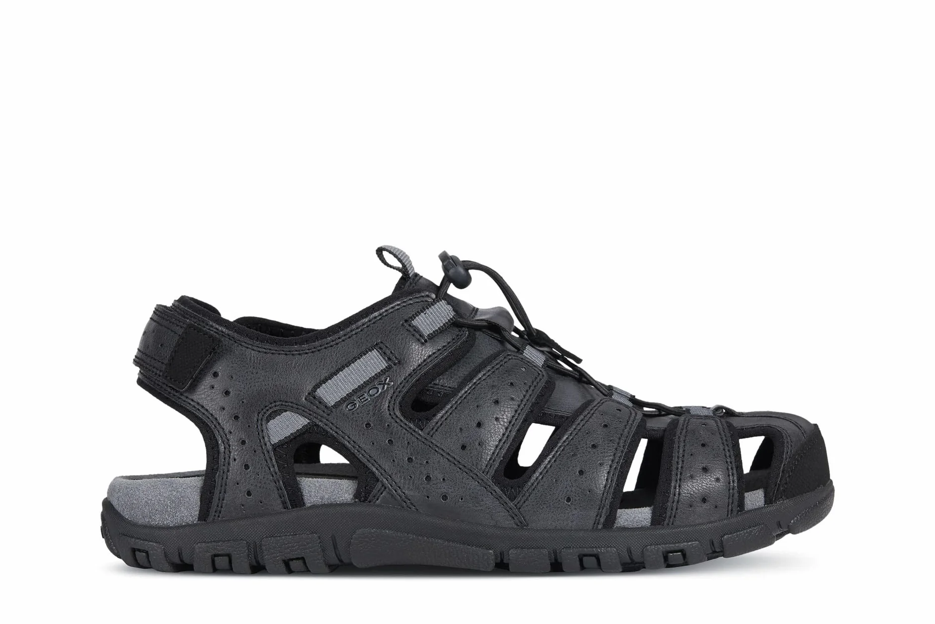 Geox U Sandal Strada B, Sandalias Punta Cerrada Hombre