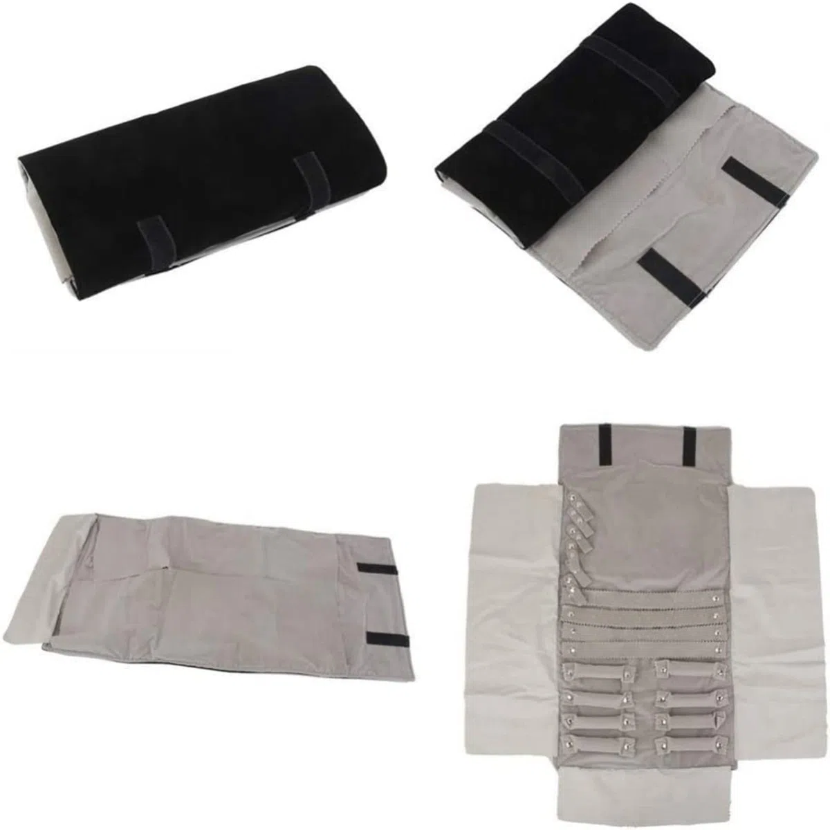 Joyería Rollo Joyero Organizador para Pendientes Collar Pulseras Anillo