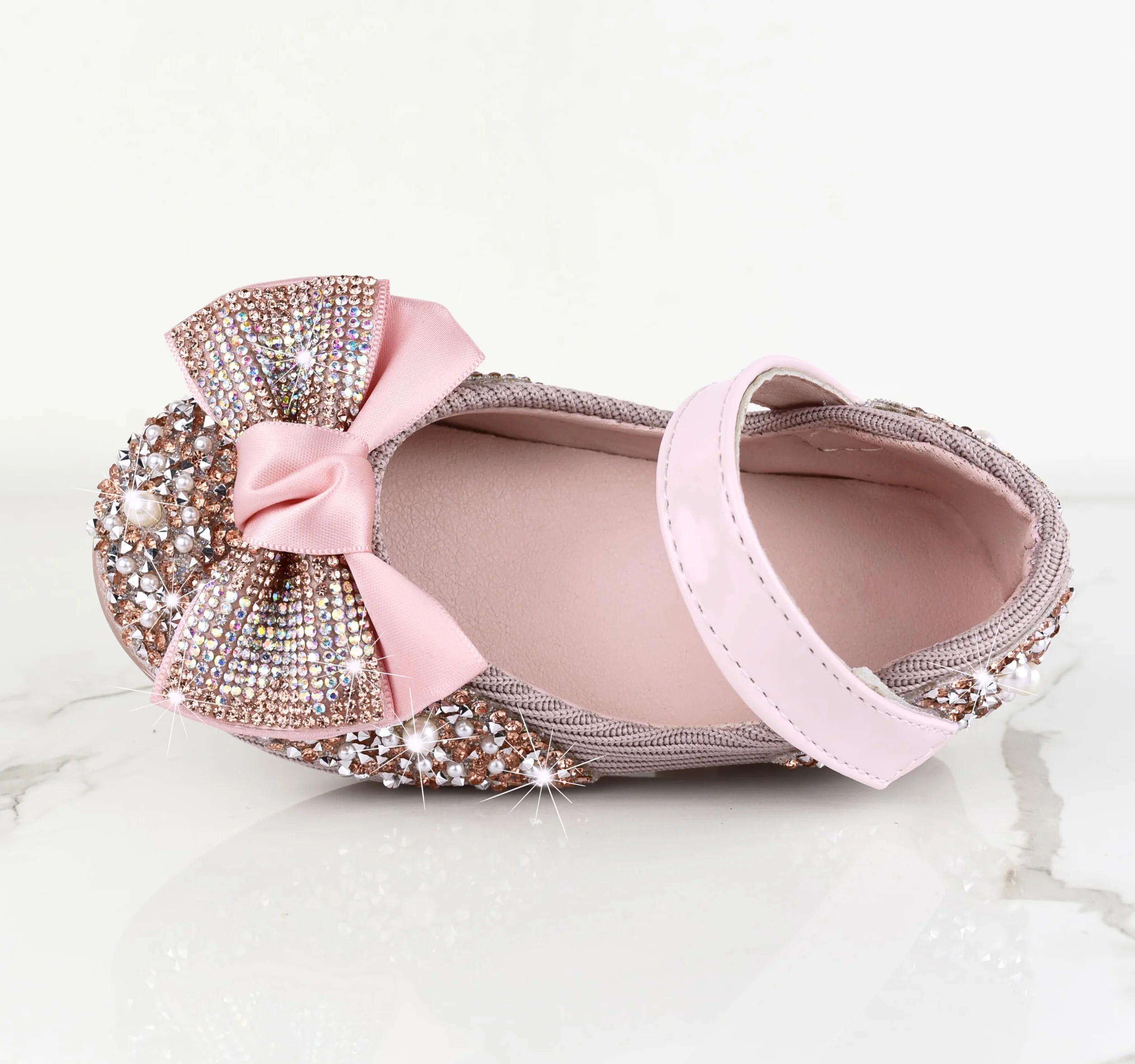 Zapatos de Princesa para Niñas, Zapatos con Lentejuelas Purpurinas Elegantes para Disfraz, Fiestas, Bodas