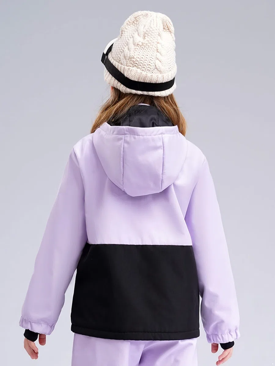 Chaqueta De Esquí Para Niñas Con Capucha Chaqueta Térmica Impermeable Chaqueta De Nieve Chaqueta De Senderismo Para Niños Outdoor Acolchada Cálida