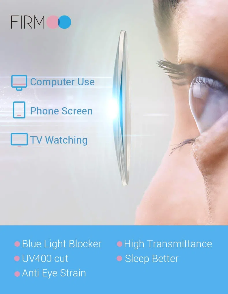 Firmoo Gafas para Ordenador Anti luz Azul,Evita la Fatiga Ojos, Gafas PC UV Luz Filtro Protección Azul Mujer Hombre para Antifatiga