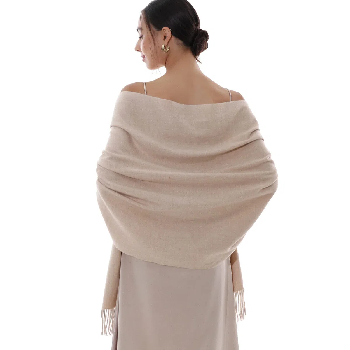 RIIQIICHY Pañuelo, chal, bufanda pashmina para mujer, para boda, bufanda para pasar un invierno cálido