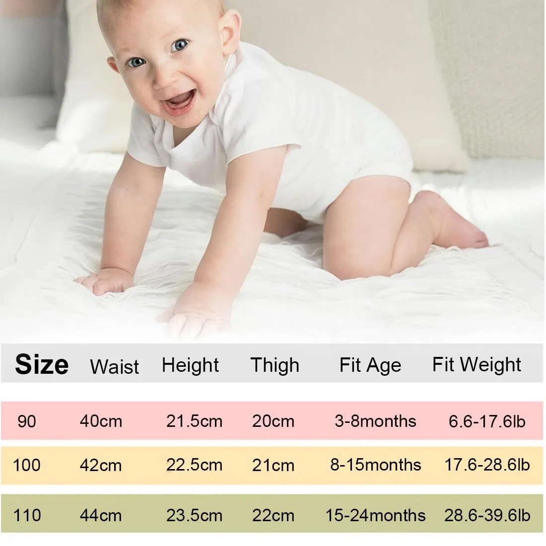 Calzoncillos higiénicos, Ropa interior higiénica para niños y niñas, 100% algodón, lavables, reutilizables, 3 piezas Calzoncillos higiénicos para niños