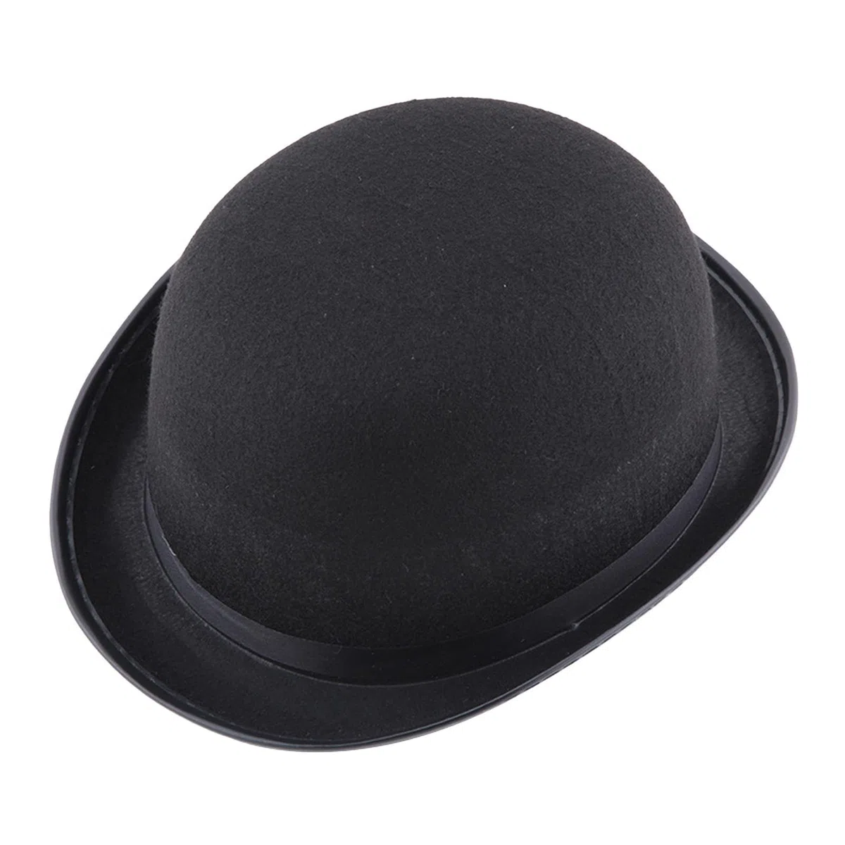 Generico Sombrero De Cilindro Para Hombre - Sombrero Fedora | Accesorio Para Disfraz Clásico De Halloween De Fieltro | Sombrero Derby De Bombín Negro Para Adultos Y Adolescentes | Sombreros Para