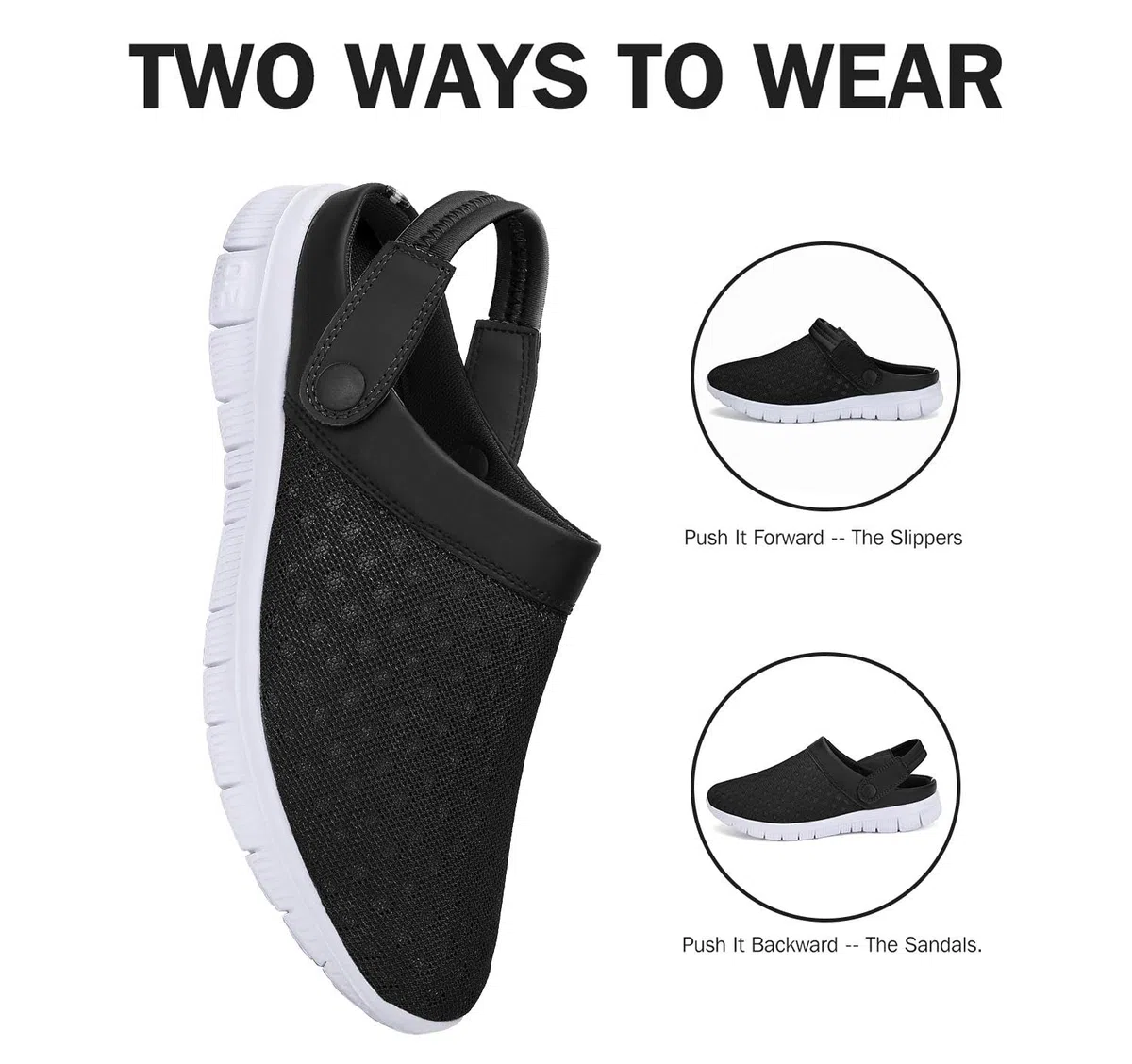 SAGUARO Zuecos Unisex Sandalias de Playa Respirable Ligeros para Hombre Mujer