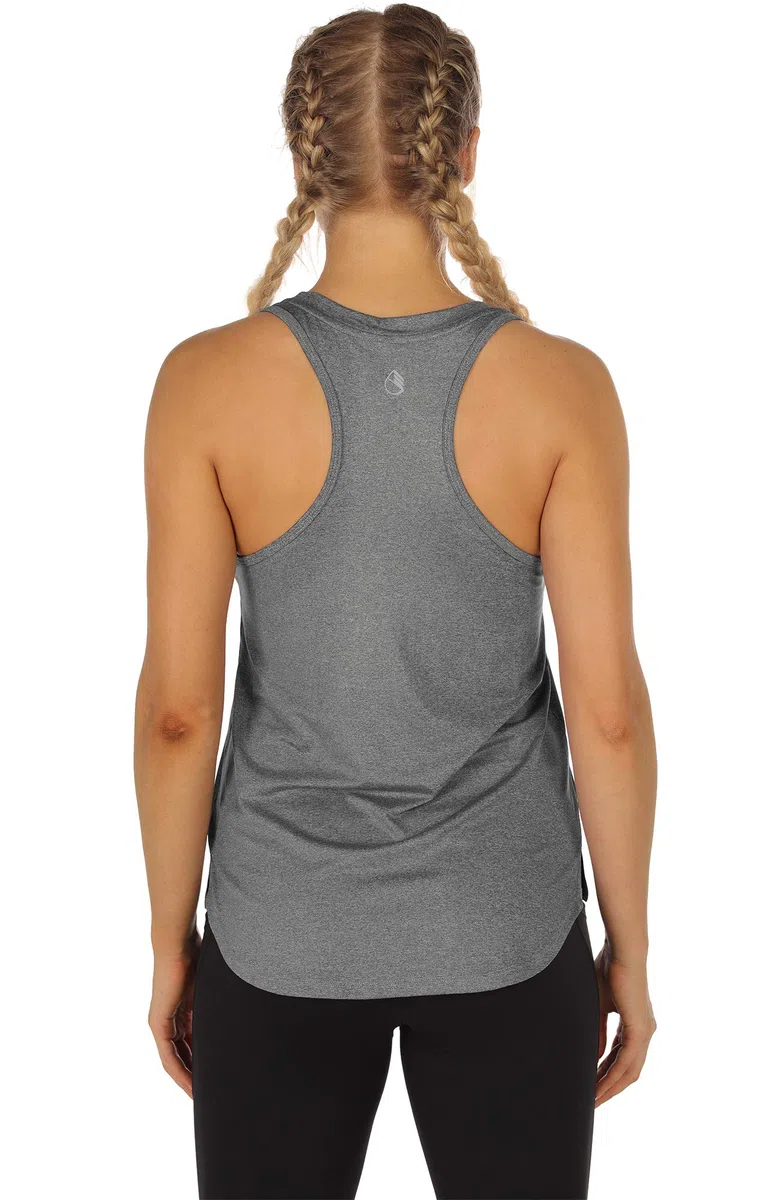 icyzone Camisetas de Espalda Cruzada Sin Mangas para Mujer Yoga Correr Ejercicio Gimnasio 3