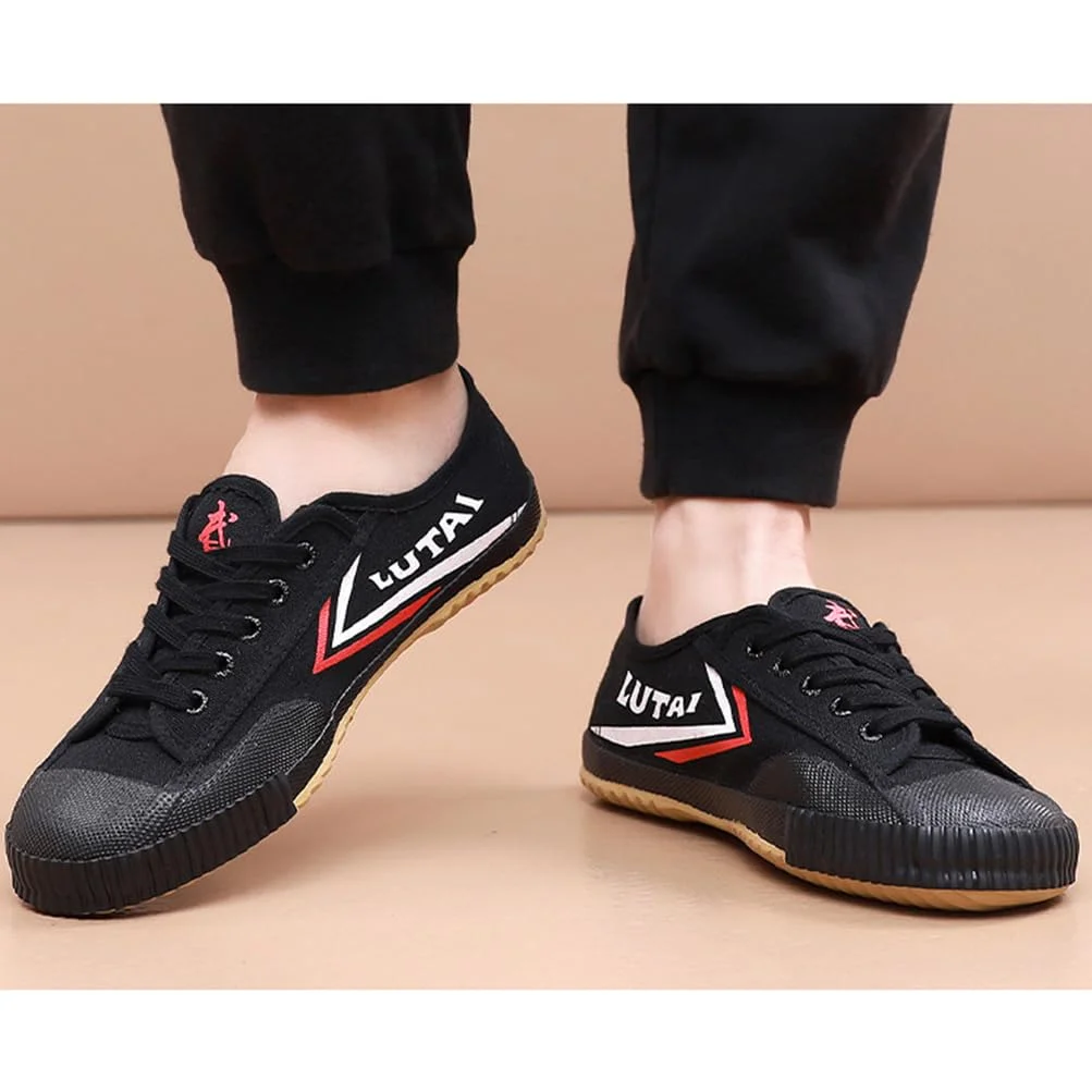 Zapatos De Artes Marciales Aldult Unisex Tai Chi Kung Fu Zapatillas De Deporte De Lona Qigong Zapatillas De Deporte De Lona Bajas