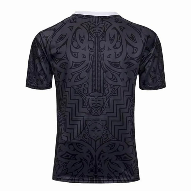 Camiseta de Rugby, Camiseta de Rugby maorí de Nueva Zelanda del 100 Aniversario, Camiseta de fútbol(XXL)