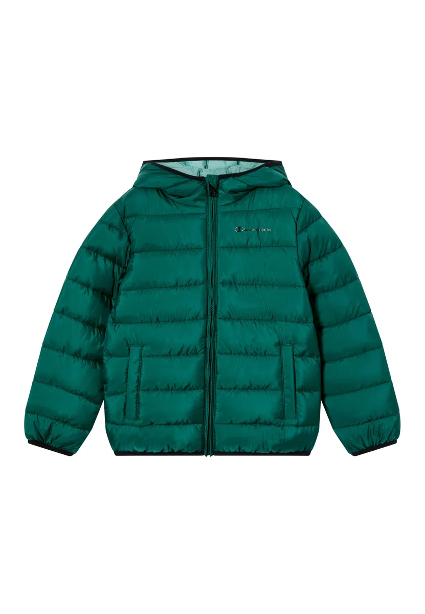 Champion Legacy Boys Chaqueta, Verde, M para Niños