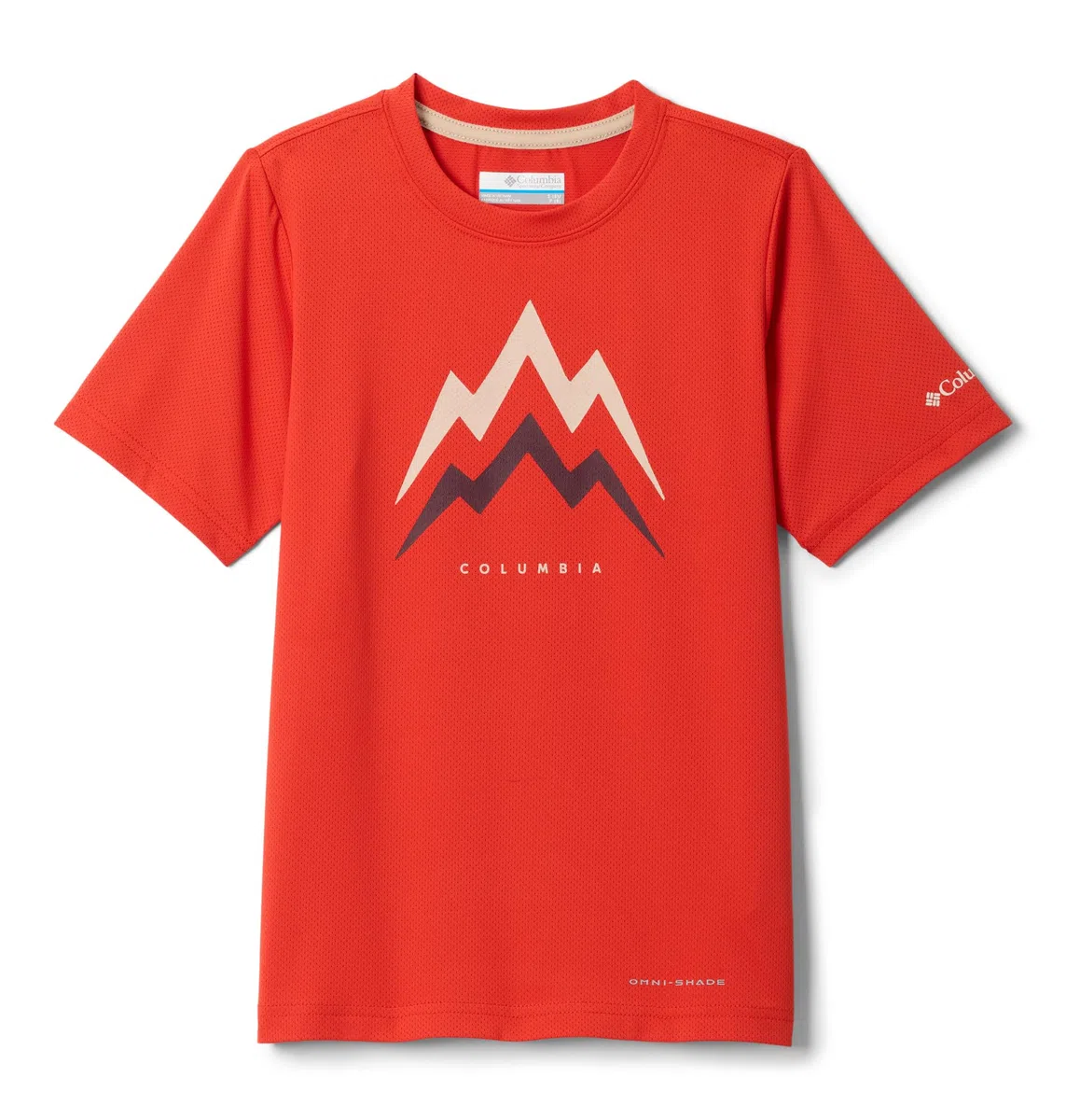 Columbia Tech Trail Utility Short Sleeve Graphic Crew, Camiseta Técnica De Manga Corta para Niños