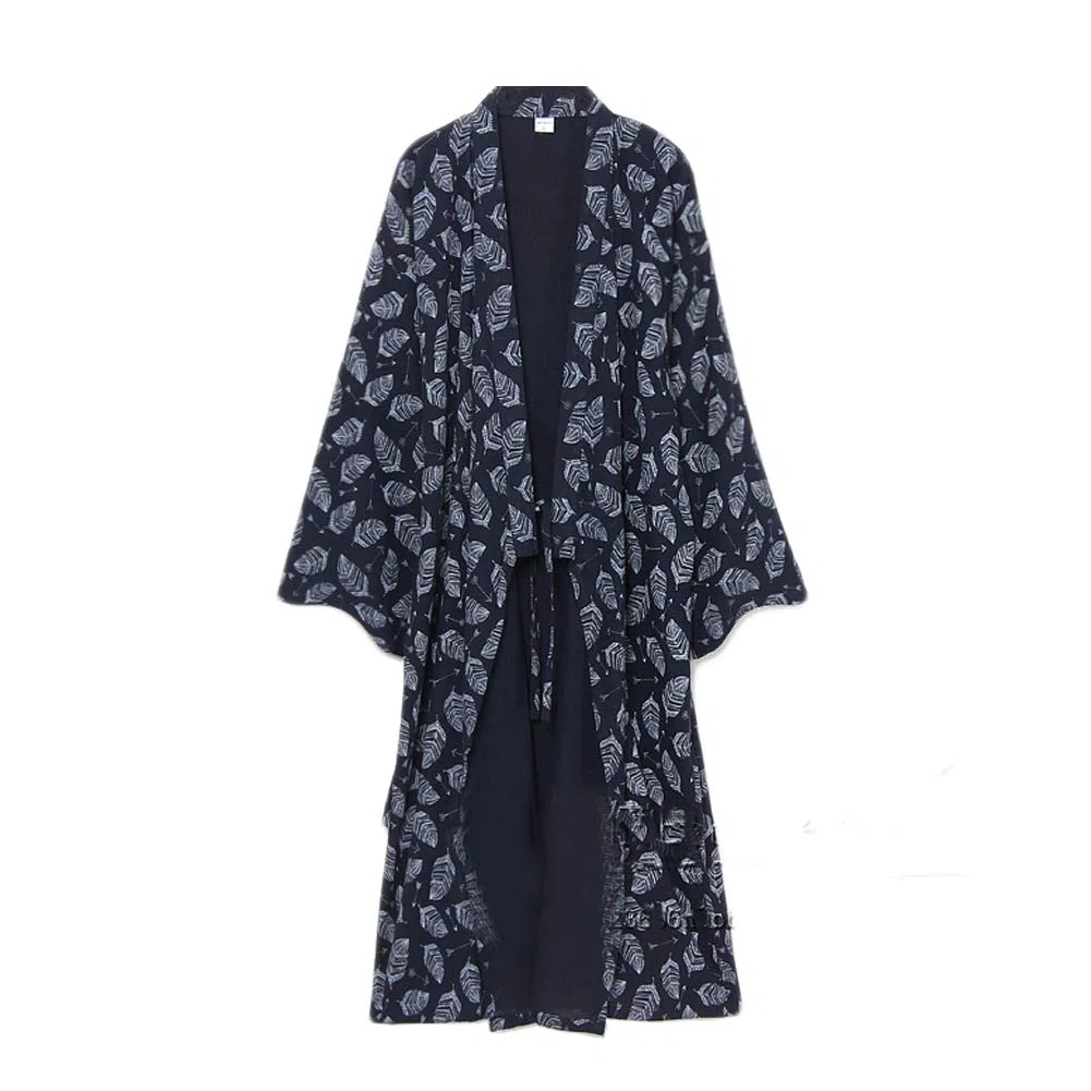 Hombres Yukata Robes Kimono Robe Khan Vapor Ropa Pijamas # 07