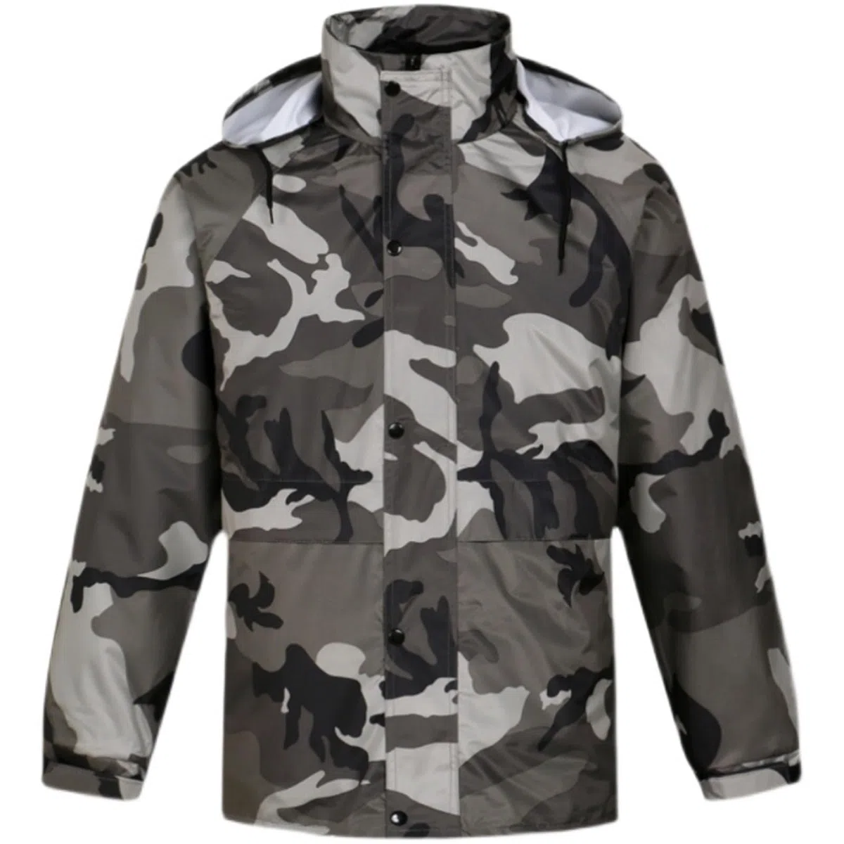 Traje de lluvia para bicicleta para hombre y mujer, resistente al agua, chubasquero y pantalones de lluvia, juego de dos piezas, traje de pesca de camuflaje, a prueba de viento, traje de
