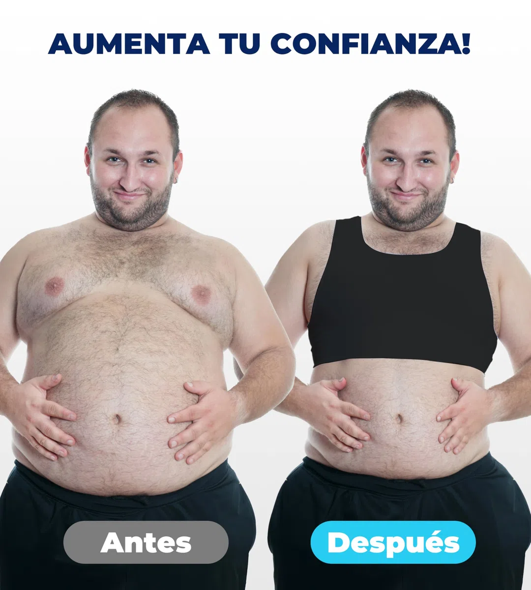 Sujetador de compresión para ginecomastia para Adelgazar el Pecho, Camiseta sin Mangas para transgénero FTM Tomboy, Hombres y Mujeres