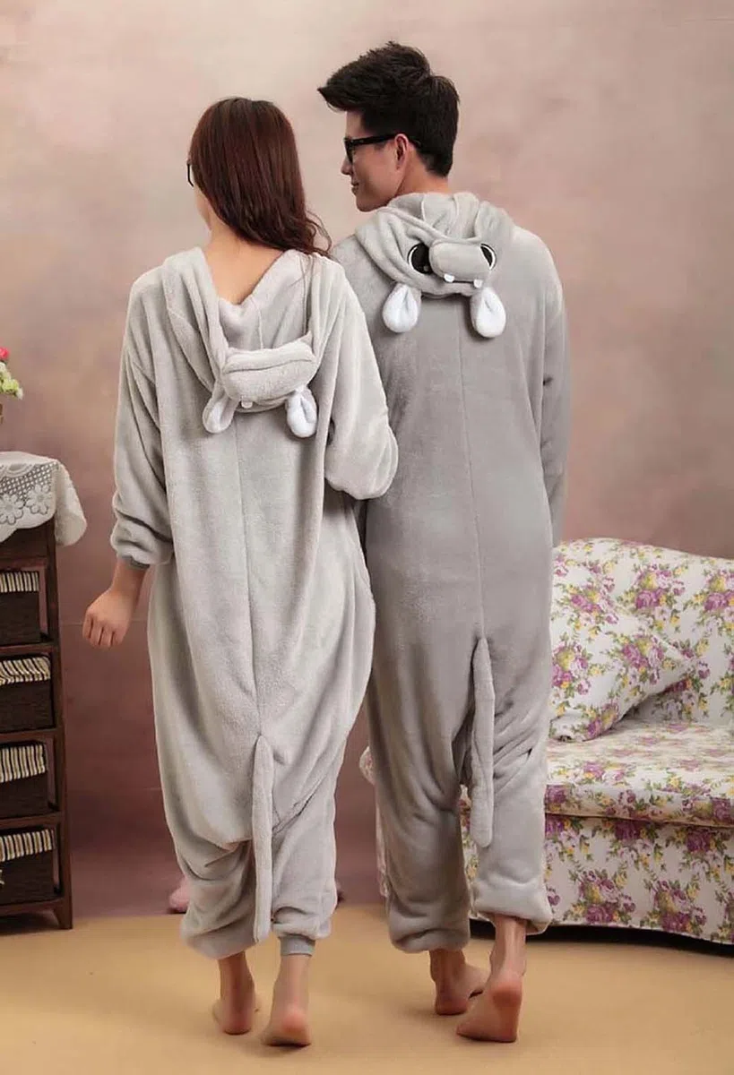 Pijamas Enteros Adulto Cosplay Ropa de Dormir Hombre Camisones Disfraces Carnaval Ropa Pijamas de Una Pieza Mujer
