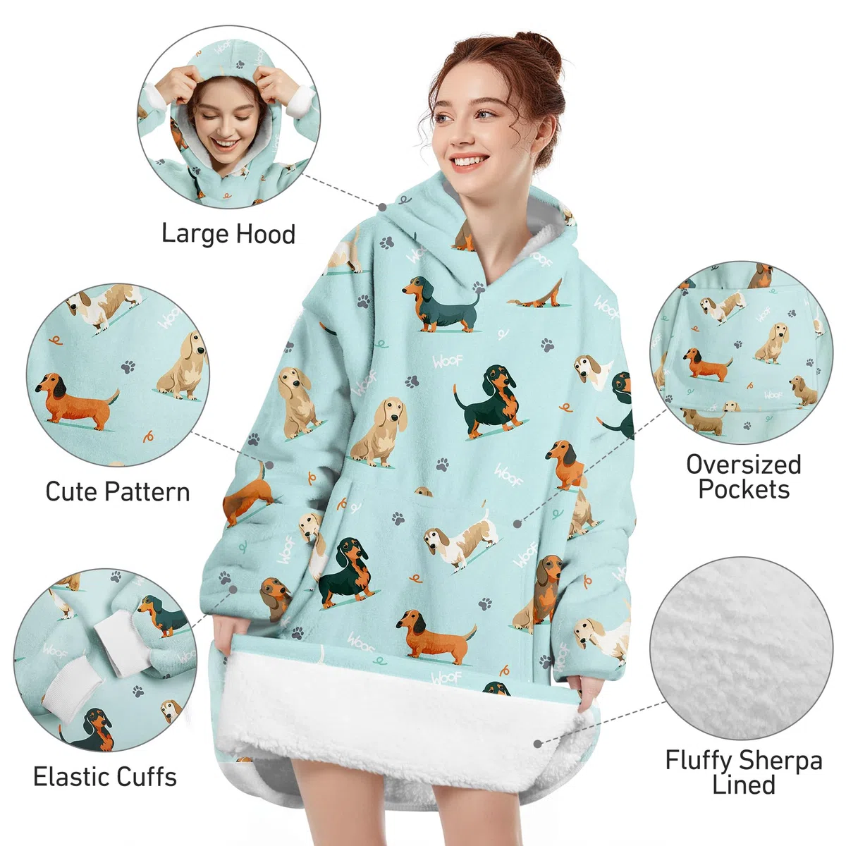 Sudadera Manta con Capucha y Bolsillo Batamanta Mujer Hombre, Oversize Hoodie Poncho Sherpa Suave y Acogedora, Talla Única