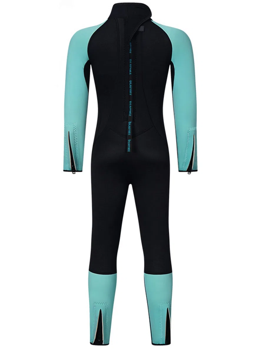 Traje de neopreno para niños y niñas de 3 mm de neopreno térmico, traje de baño de una pieza para surf, snorkel