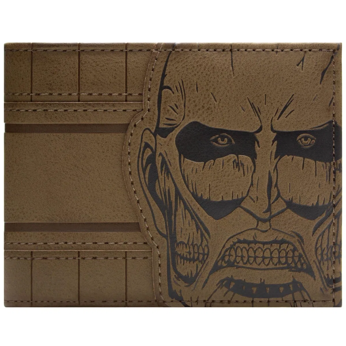 Cartera de Attack on Titan Dios colosal de la destrucción Marrón