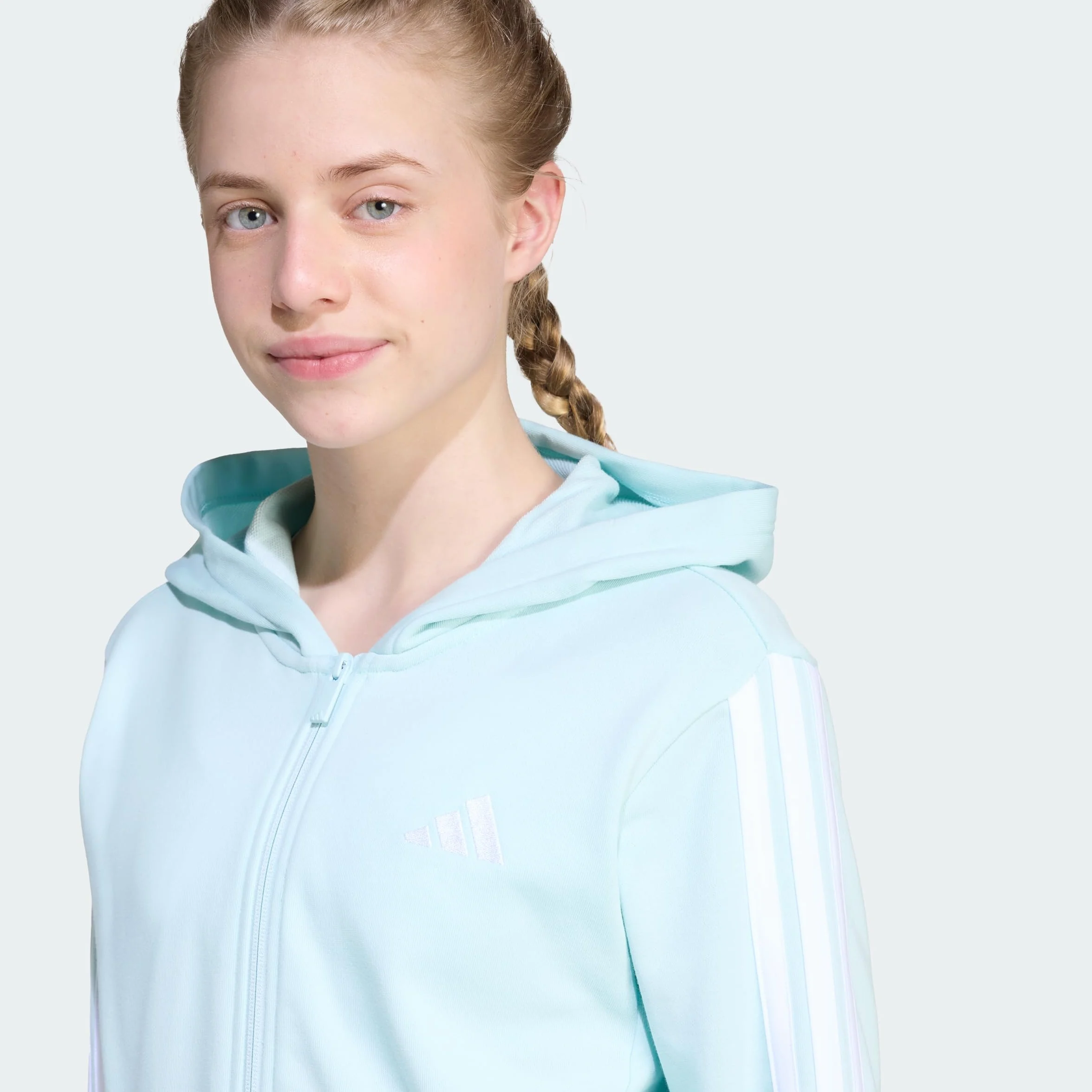 adidas Girl'S Chaqueta con Capucha Essentials (Adolescentes)