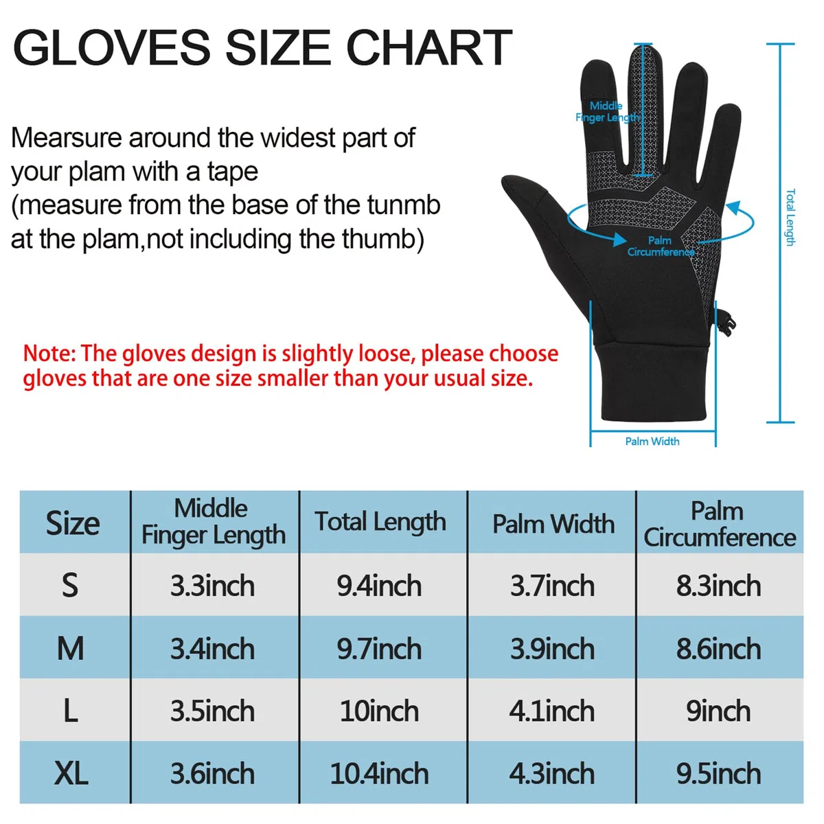Guantes térmicos, guantes de invierno para correr, guantes de forro cálido, guantes antideslizantes para pantalla táctil, para hombres y mujeres, deportes, caminar, equitación, conducción,