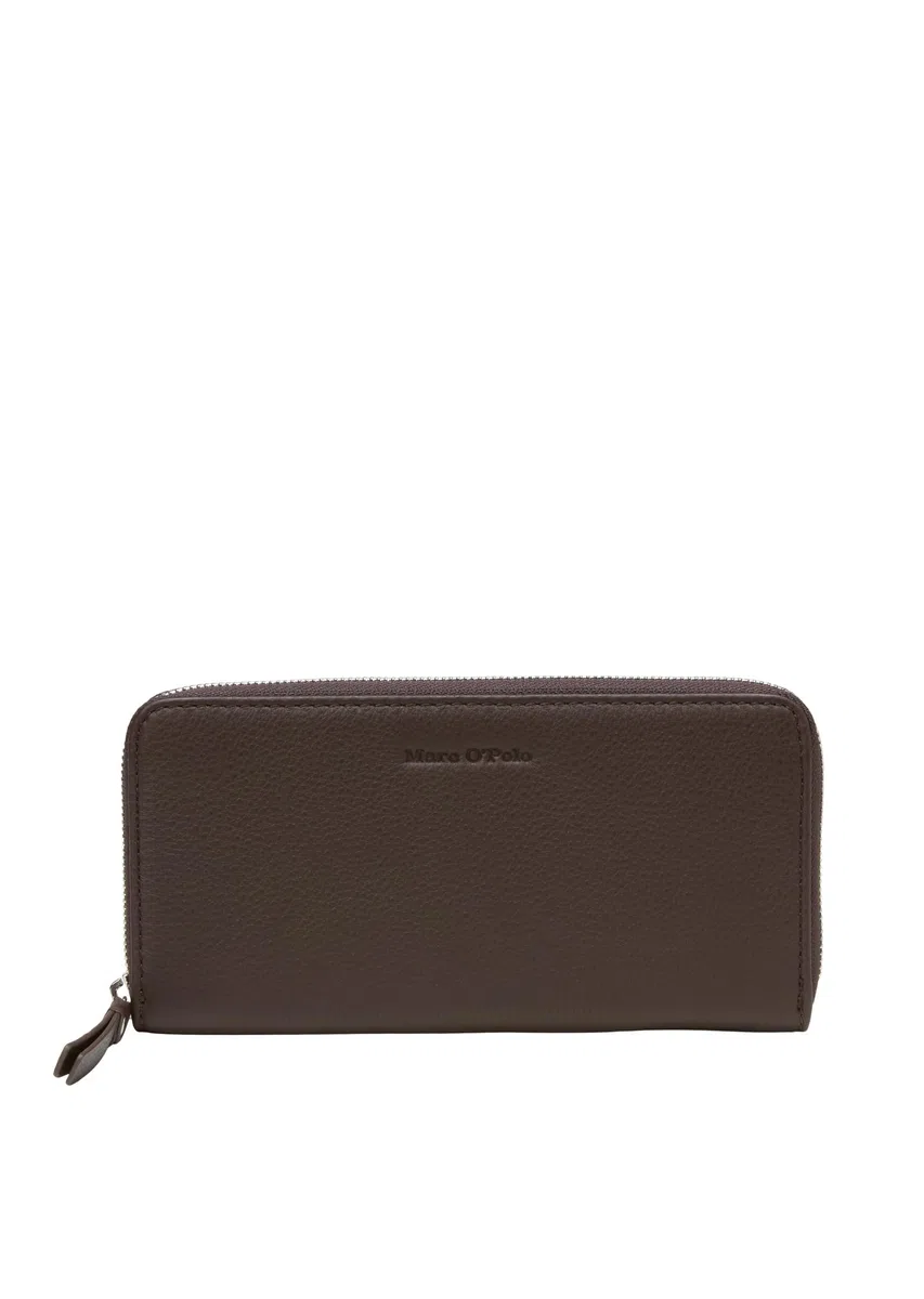 Marc O'Polo Damen 51019905301110 - Fundas para Tarjetas de Viaje para viajeros, marrón, Zip Wallet L