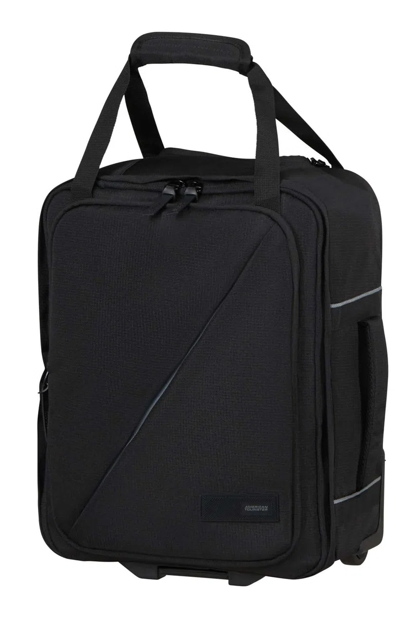 American Tourister Take2Cabin - Ryanair/Wizz Air/Vueling Bolsa de Cabina 40 x 30 x 20 cm, 24,5 l, 1,50 kg, Mochila con Ruedas, Equipaje de Mano, Mochila de Avión MS Bajo Asiento, Negro
