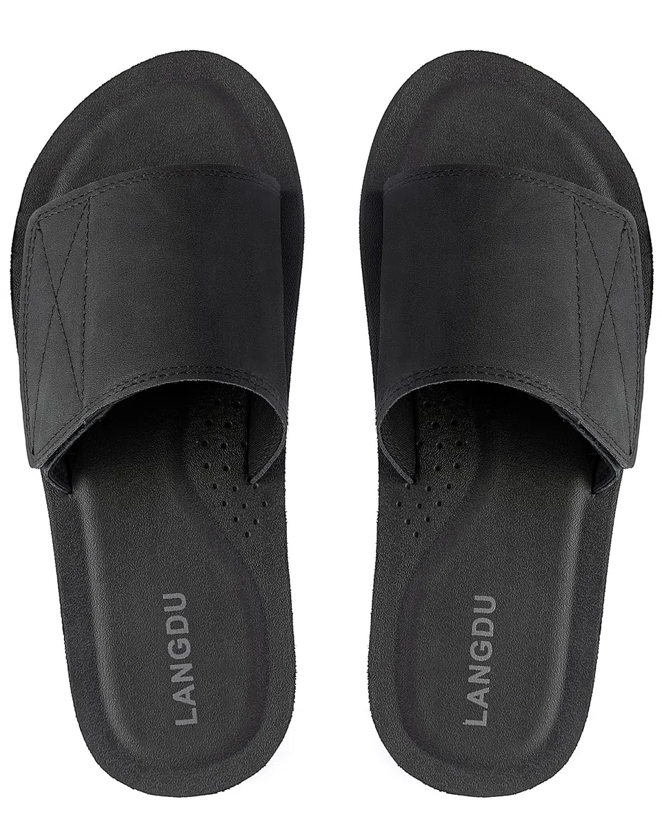 LANGDU Chanclas Hombre Sandalias Piscina Zapatillas Flip Flops