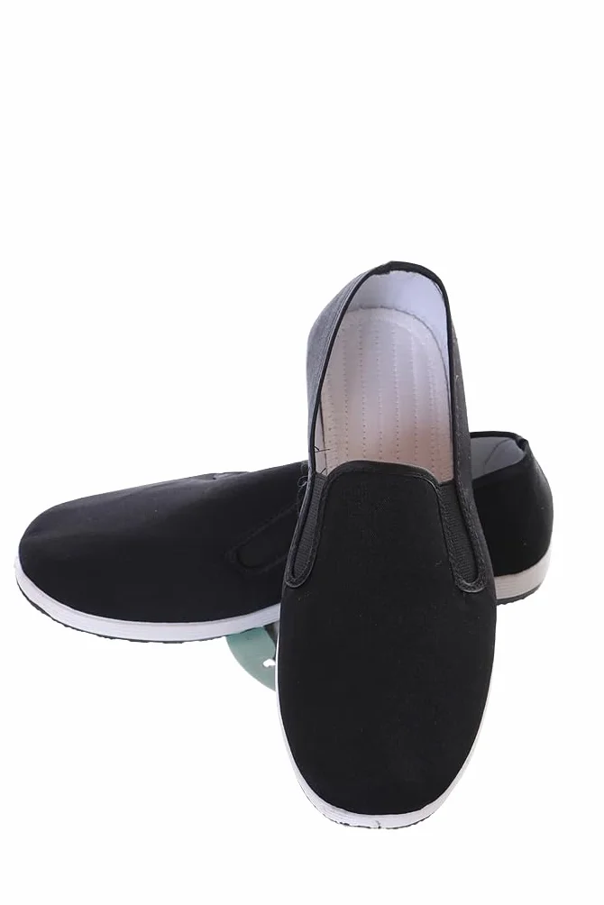 Kungfu artes marciales chinas Taichi Wushu ocio tela zapatos mocasines negro antideslizante