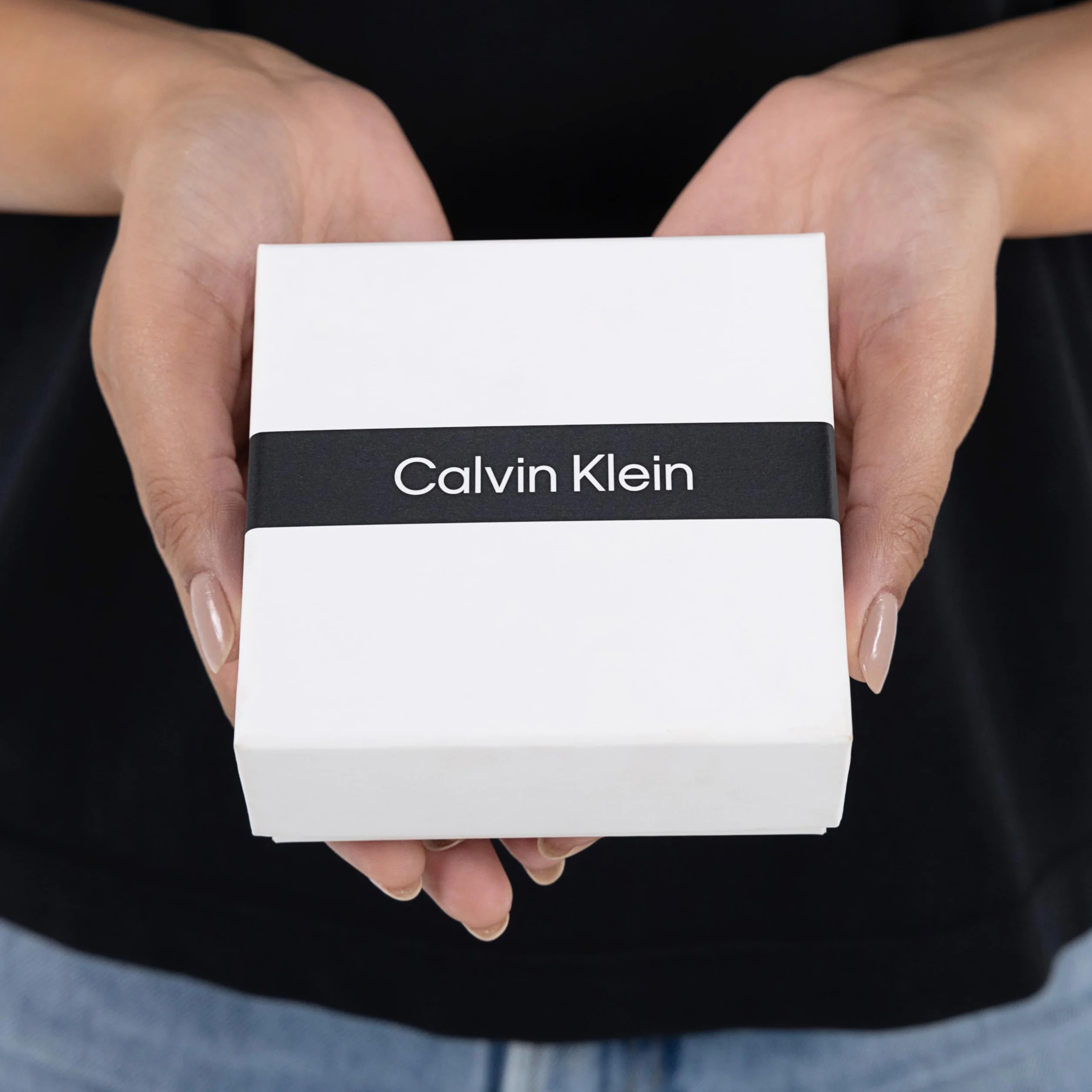Pendientes de aro Calvin Klein para mujer de acero inoxidable chapado en oro amarillo, 35000836