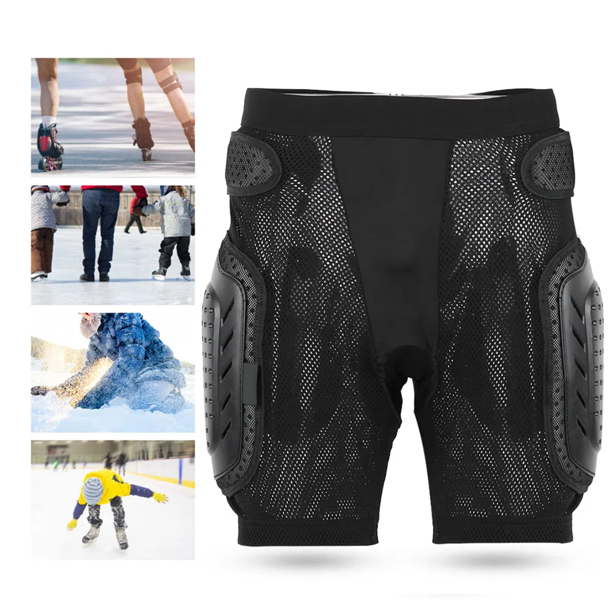 PerGar Protección de Cadera para Ciclismo, Pantalones de Protección con Almohadilla de Cadera para Ciclismo Deportivo Multifunción, Equipo de Protección para
