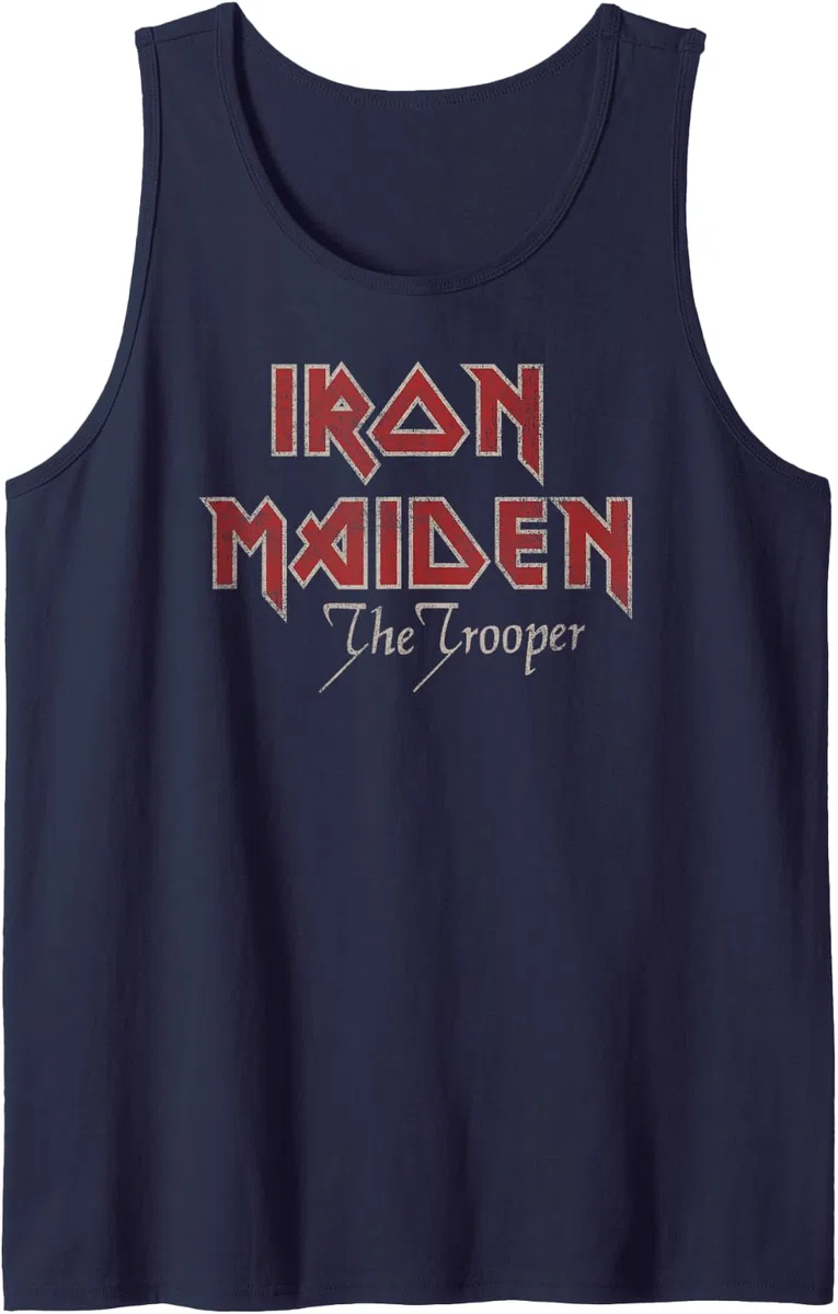 Iron Maiden Distressed Logo Stacked Camiseta sin Mangas
