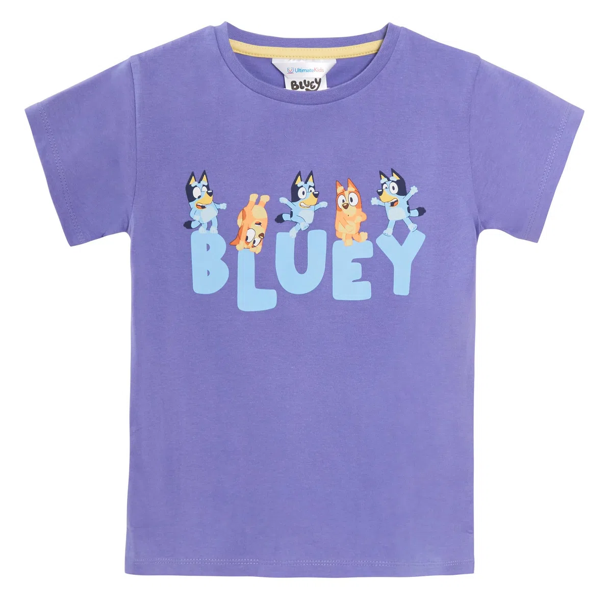Bluey Paquete de 3 camisetas para niñas, paquete múltiple, camisetas 100% algodón para cachorros de bingo