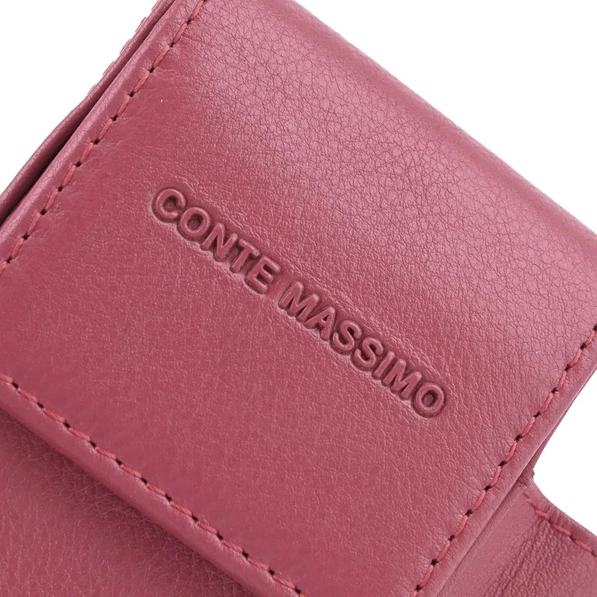 Conte Massimo Estuche para Cigarrillos de Piel Auténtica, con Porta Encendedor, para Hombre y Mujer, Estuche para Paquete y Encendedor