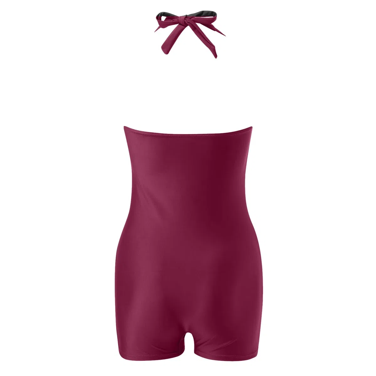 Traje de baño para Mujer,Traje Una Pieza Mujer Deportivo Vientre Plano Delgado Bañador Reductor Veraneo Ruching sesiones natación intensiva#G
