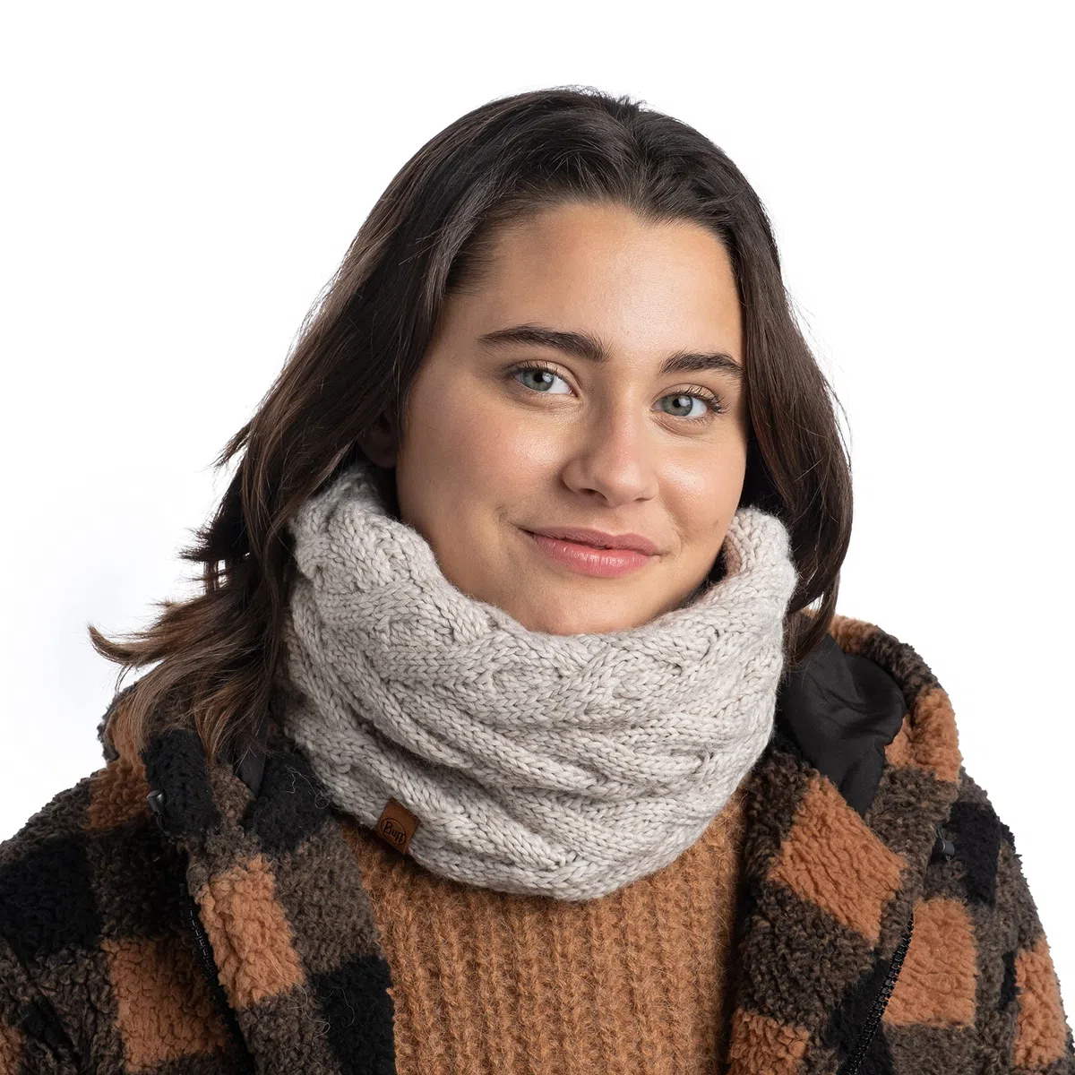Buff Cinta Knitted Caryn Calentador de cuello tricot y polar Unisex adulto (Pack de 1)