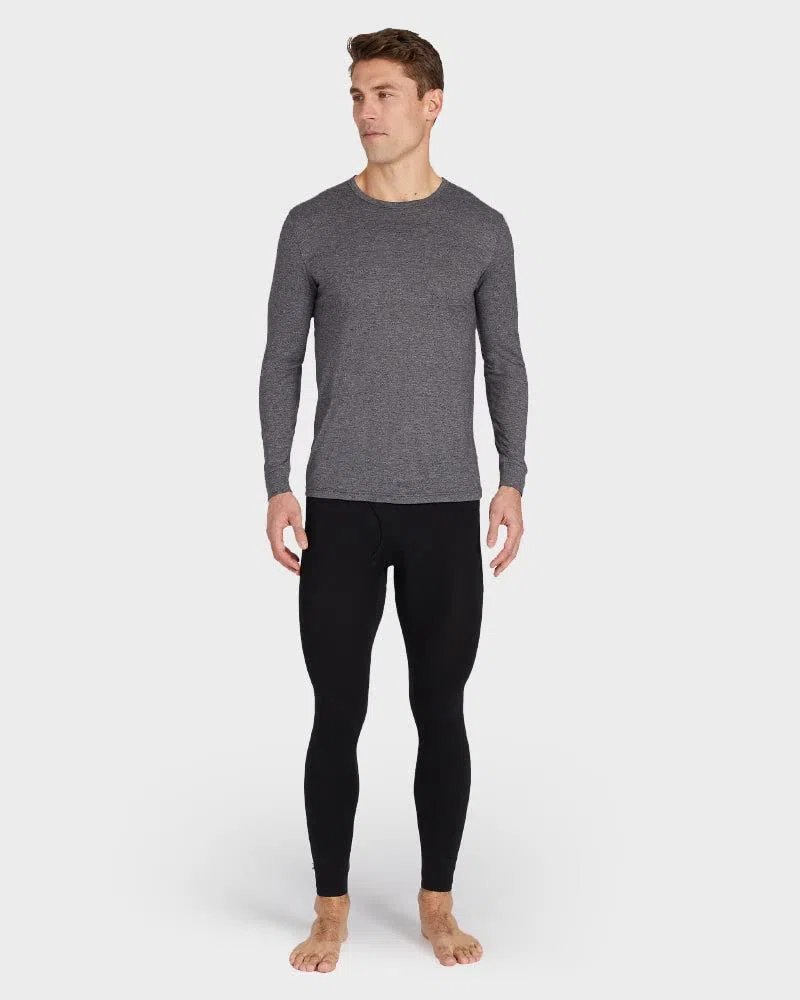 32 DEGREES Paquete de 2 camisetas térmicas ligeras con cuello redondo para hombre