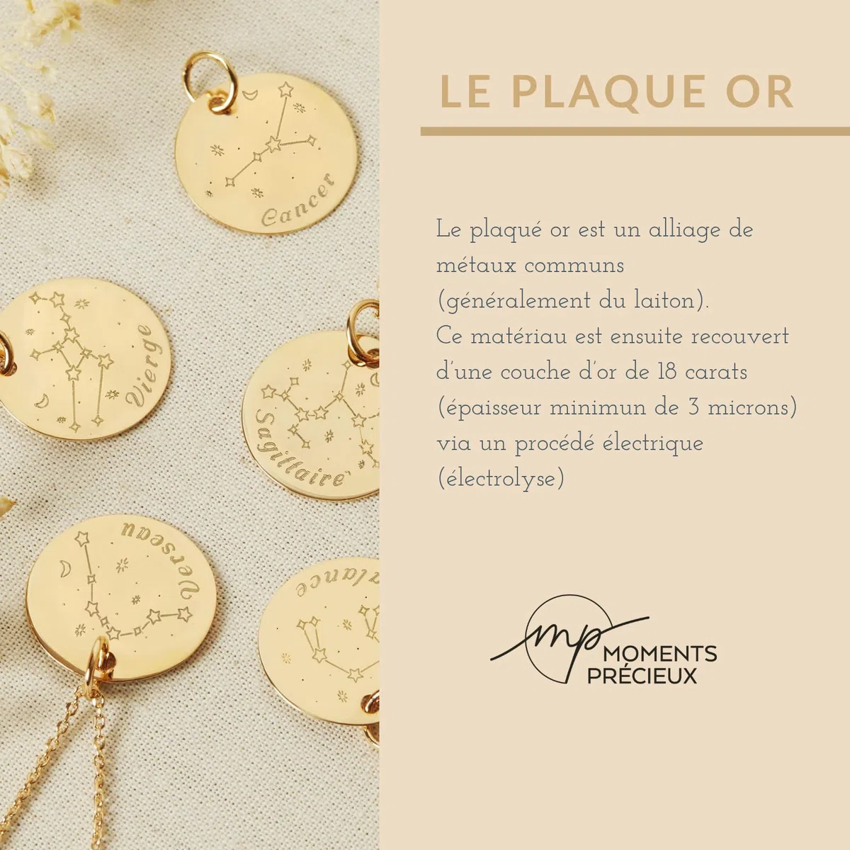 Moments Precious - Pulsera infantil con placa personalizada chapada en oro