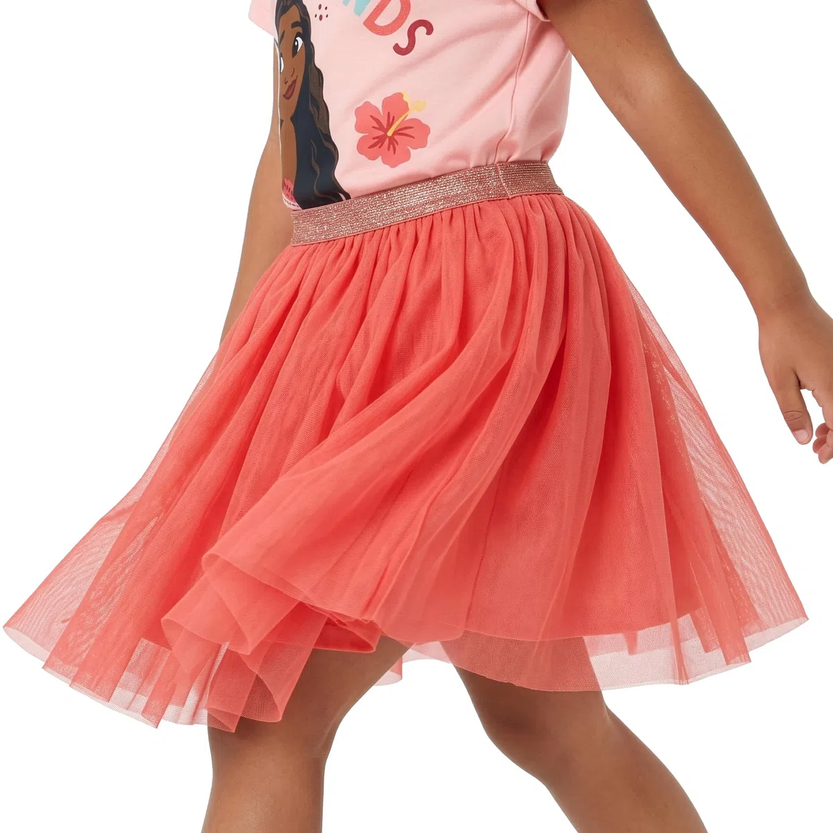 Disney Camiseta Niña Moana Con Pua, Conjunto Niña Con Camiseta Y Falda Tutu, Ropa Verano
