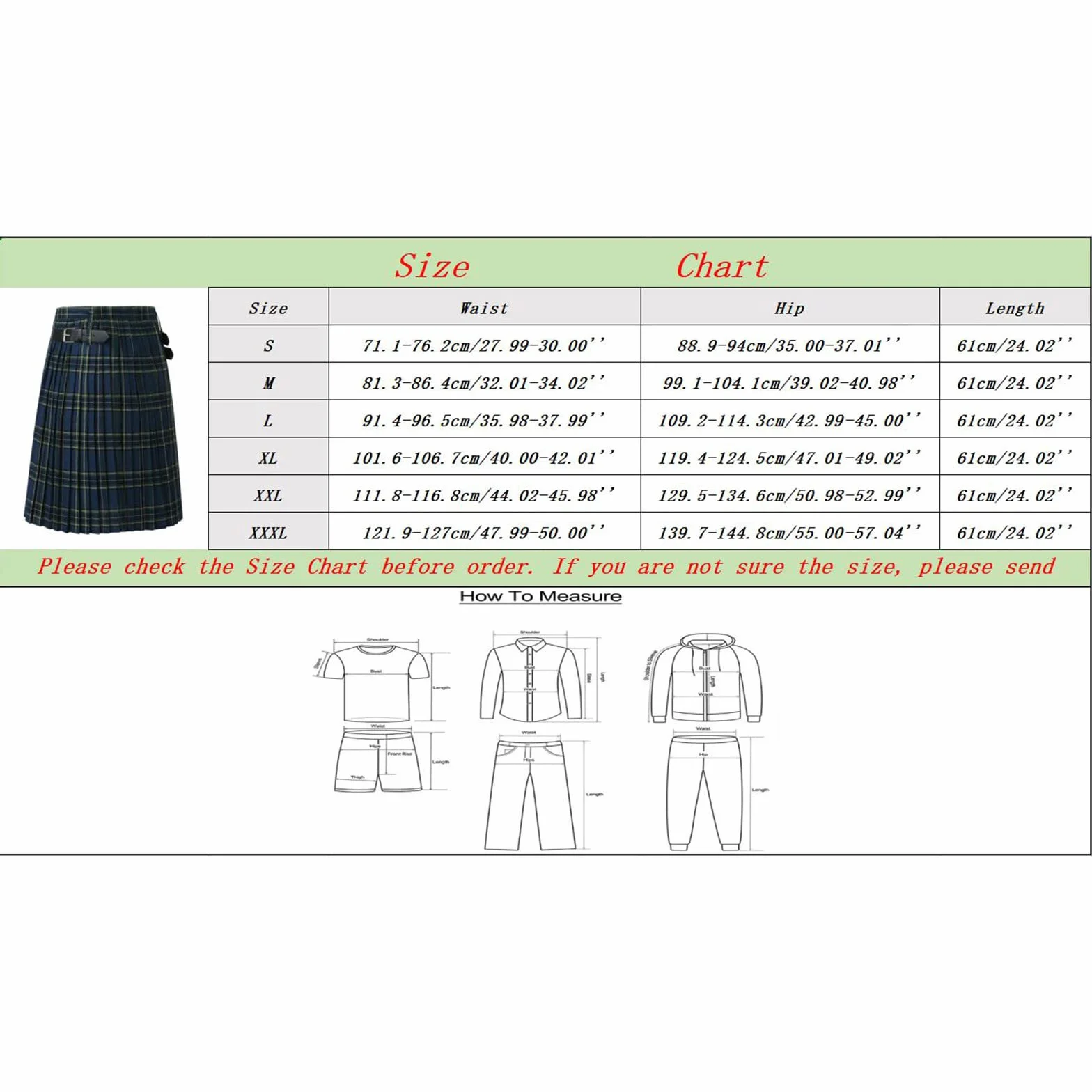 Falda Escocesa de Moda para Hombre Kilt Escocés Casual Vintage con Cinturón y Bolsillos de Cuadros Diseño Plisado de Algodón Ropa Tradicional Highland para Hombre n14
