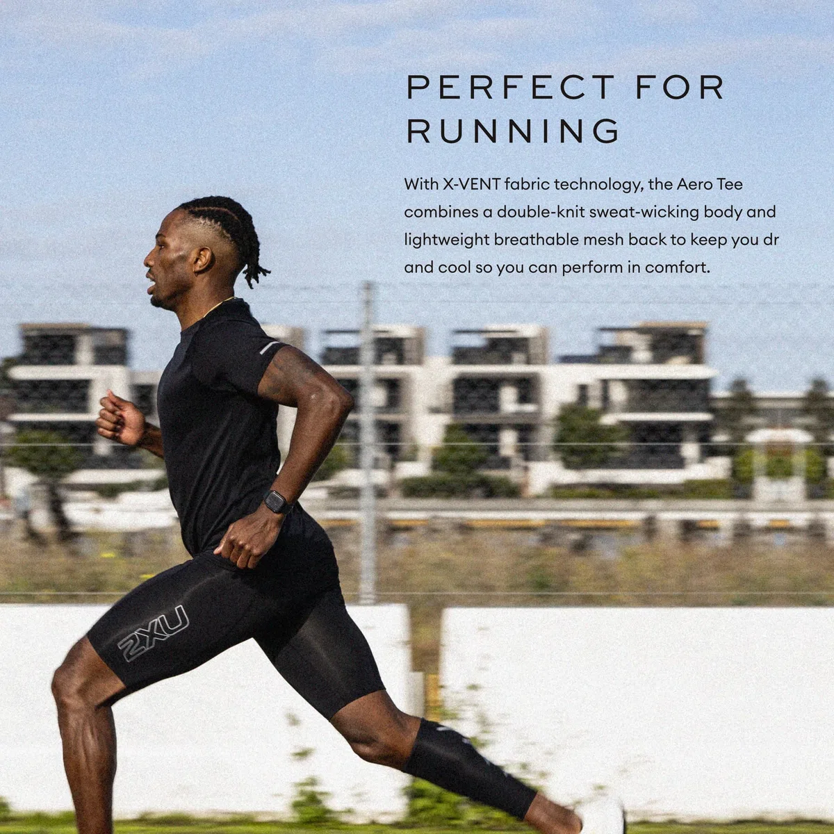 2XU Aero tee Camisa Hombre