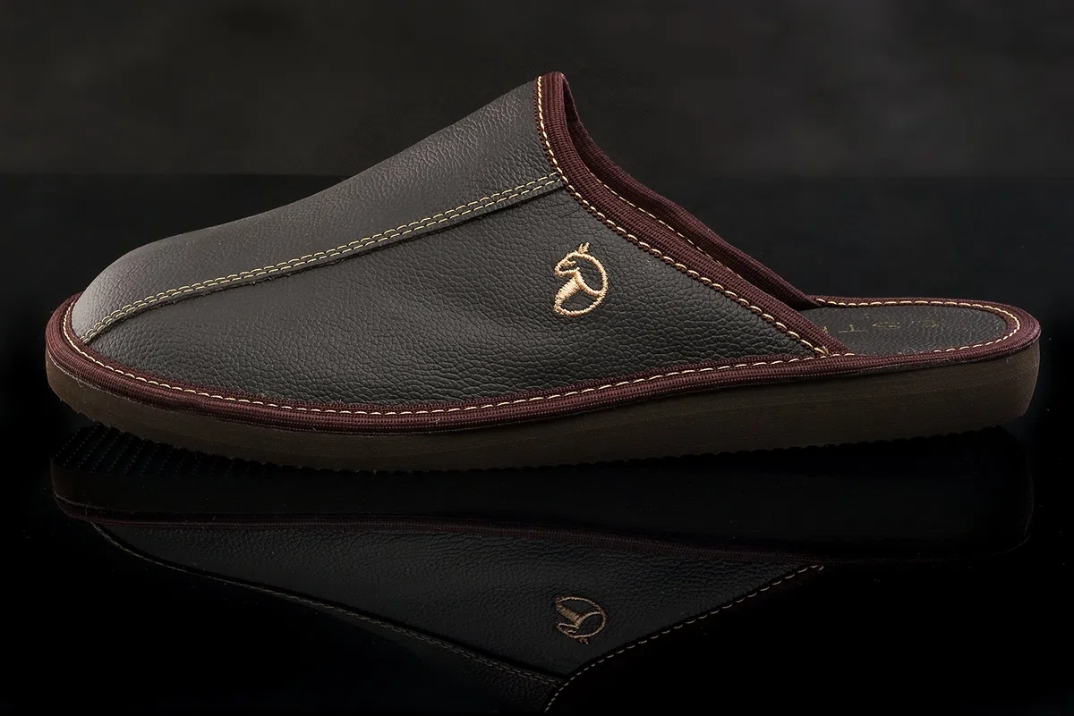 ESTRO Zapatillas De Casa Hombre Invierno Piel De Carnero Pantuflas Casa Hombre Lana Suela De Memoria FROST