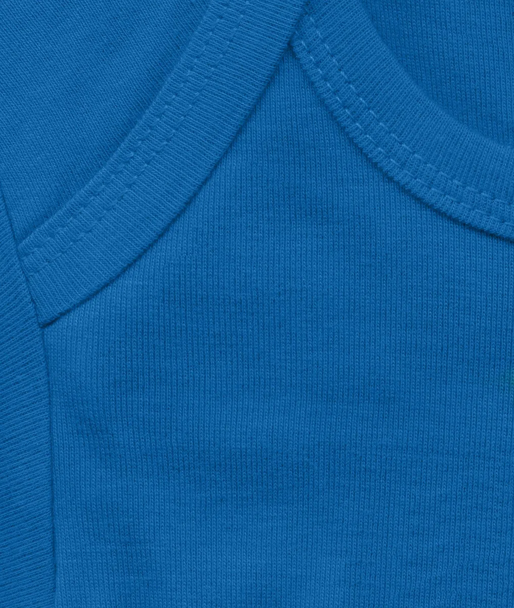Logoshirt Barrio Sésamo - Monstruo de Las Galletas Cara Pelele para bebé - Body para bebé - Azul - Diseño Original con Licencia