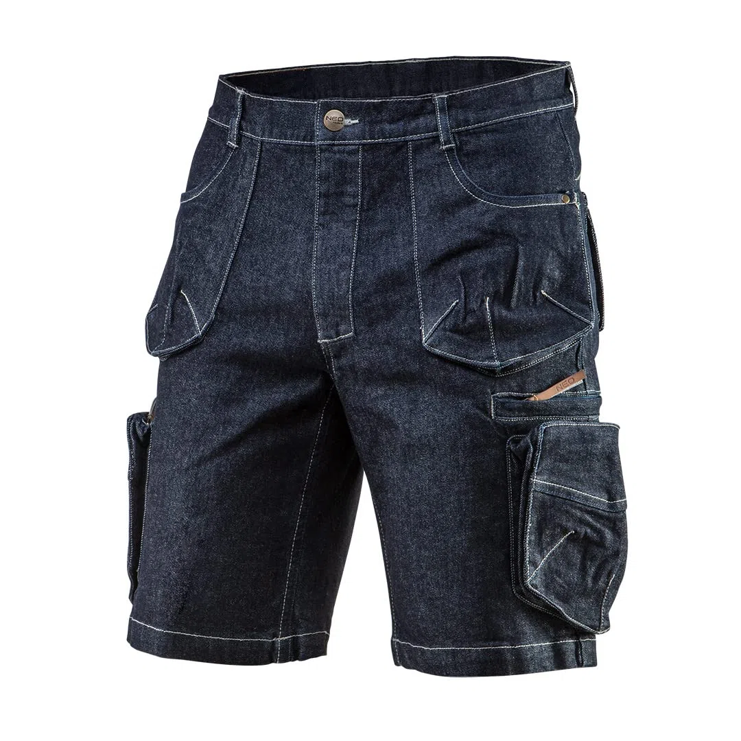 Neo Tools Pantalones Vaqueros Cortos de Trabajo para Hombre, Tallas XS-3XL, o Conjunto con Chaqueta de Forro Polar, Costuras reforzadas, Pantalones de artesanía, Aspecto Cargo