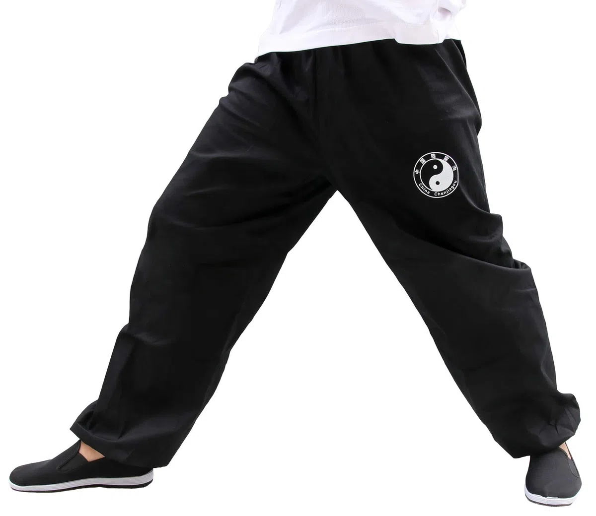 Pantalones de Tai Chi Taza Amplia Hombre y Mujer y Niño Pantalones de Yoga Qigong Abierto a los Tobillos Pantalones Kung Fu Wing Chun Artes Marciales Chinas Anchas y Agradables Viscosa