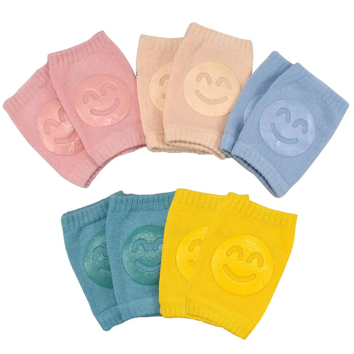 5 Pares Rodilleras Bebé, Rodilleras Antideslizantes para Niño Niña, Rodilleras Bebé para Gatear, Protectores de Rodillas, Calentador de Piernas Elástico para Bebé, 0 a 12 meses